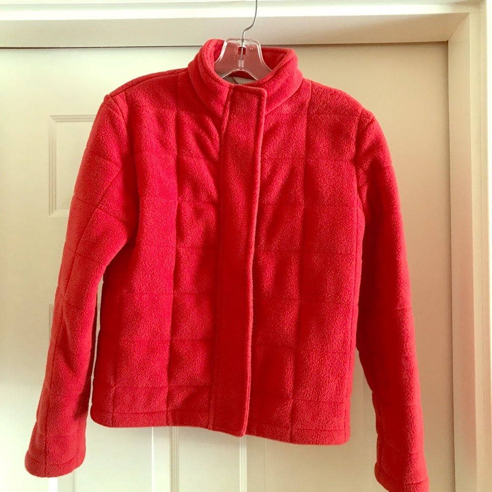 Jcrew down fleece zip jacket