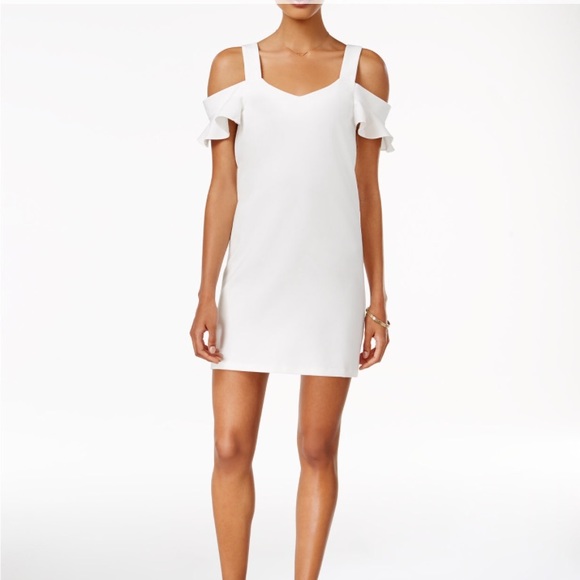 Bar III Cold Shoulder Shift Dress - Picture 1 of 5