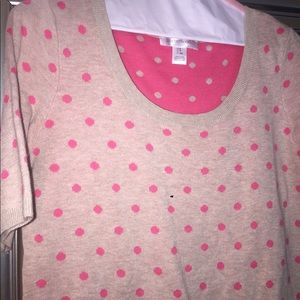 Short sleeved maternity sweater