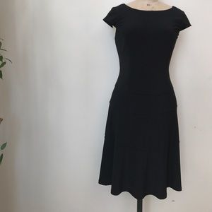 Anne Klein Black Fit/Flare Dress Size 6