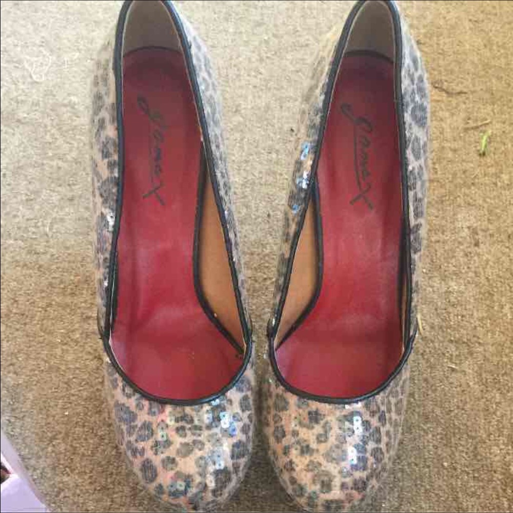 Jomax cheetah sequence high heels like new