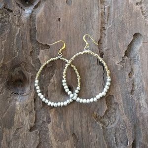 Noonday Collection Metallic Pearls Earrings