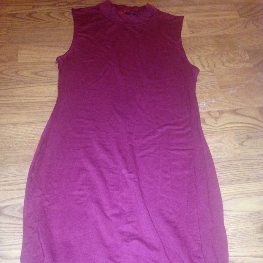 Long red dress