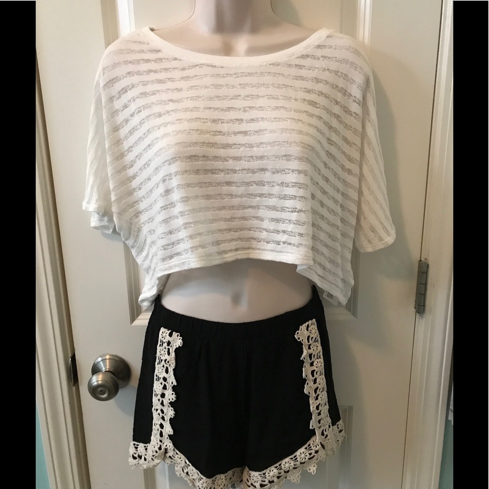 White crop top