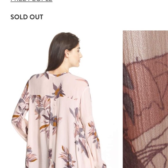 Free People Tree Swing Tunic Size Small - Picture 6 of 8