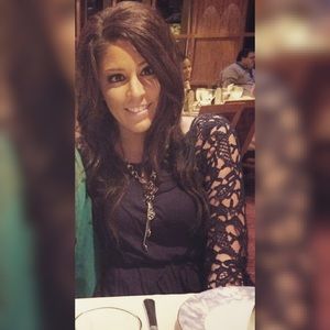 Medium navy Lacey long sleeve dress