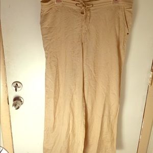 100% Cotton Pants with the look & feel of Linen