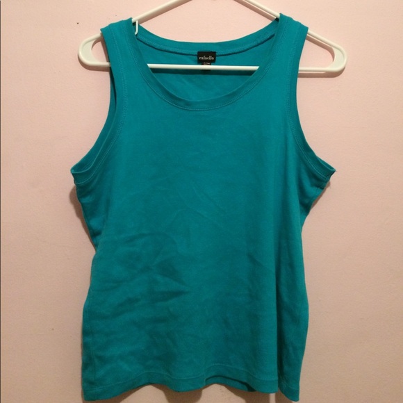 Turquoise/Teal Sleeveless Top - Picture 4 of 7