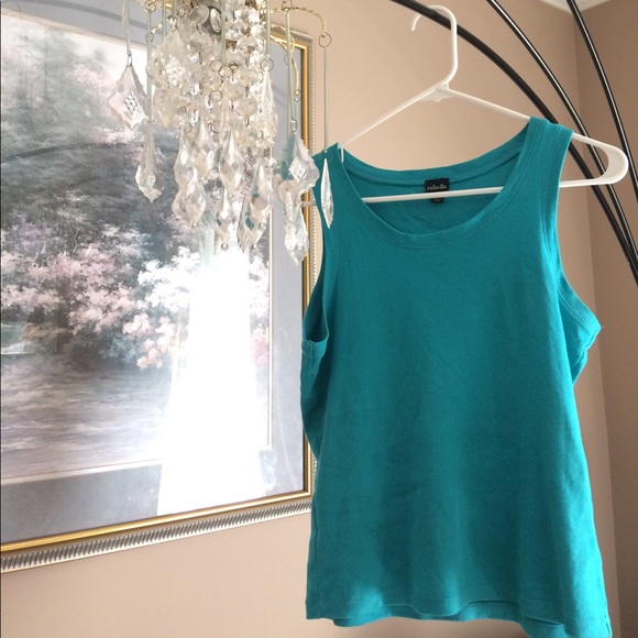 Turquoise/Teal Sleeveless Top - Picture 3 of 7