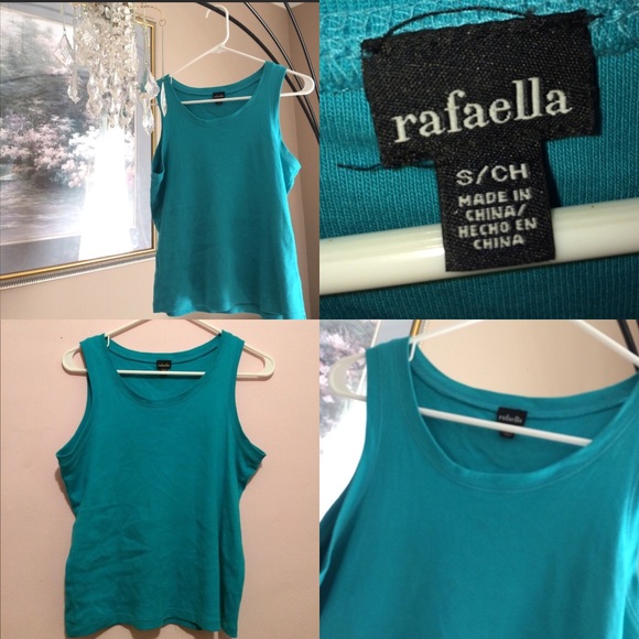 Turquoise/Teal Sleeveless Top - Picture 2 of 7