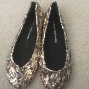 Sparkly cheetah flats