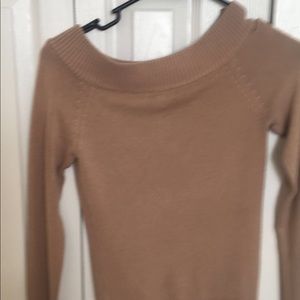 Blush on-the-shoulders top