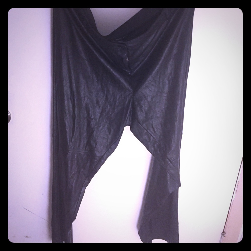 Leather look/feel 100%Polyester Polyurethane Pants