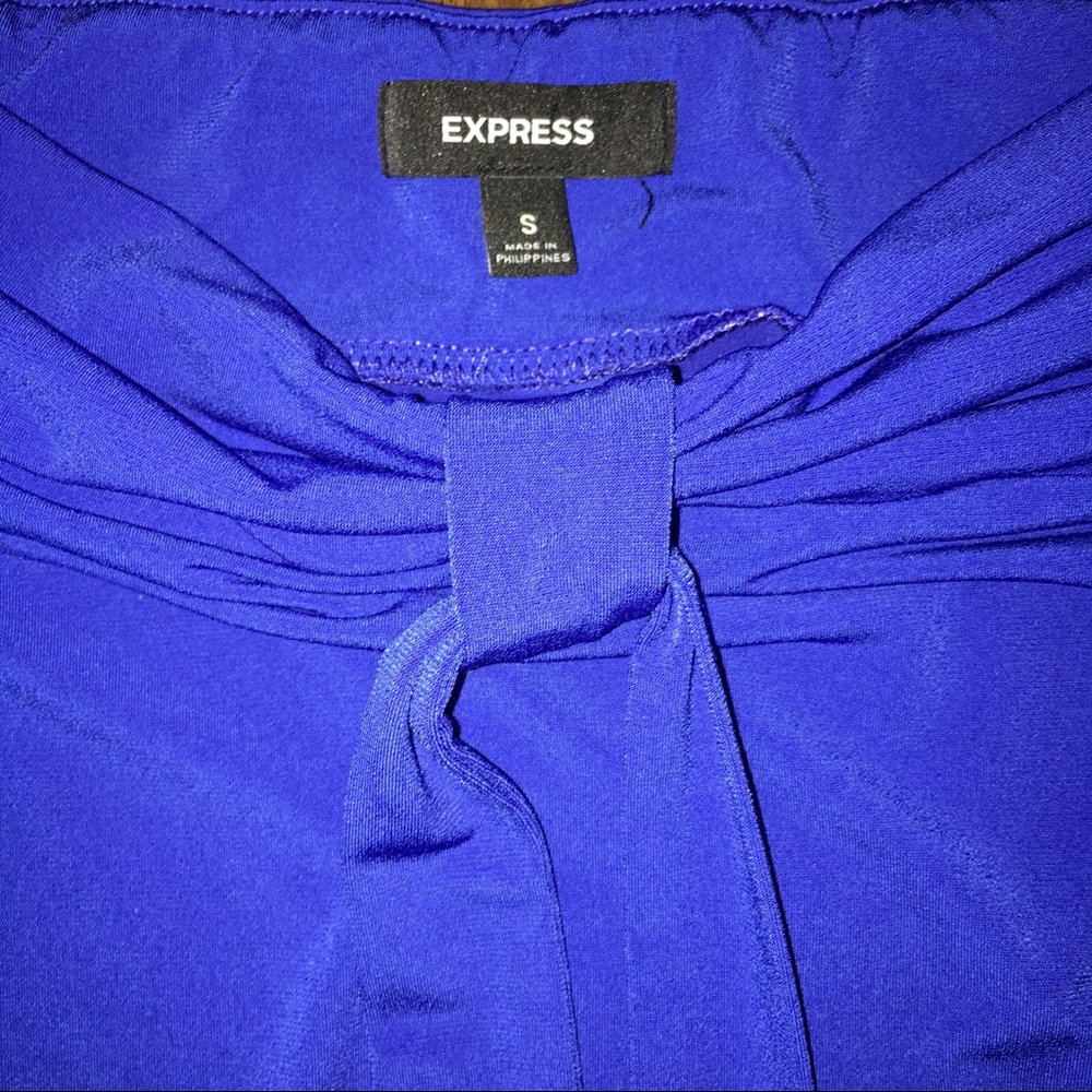 EXPRESS Reversible Blue Halter Strapless Tube Tank Top Juniors Size Small - Picture 6 of 11