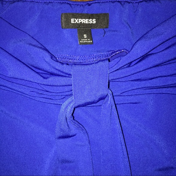EXPRESS Reversible Blue Halter Strapless Tube Tank Top Juniors Size Small - Picture 6 of 11