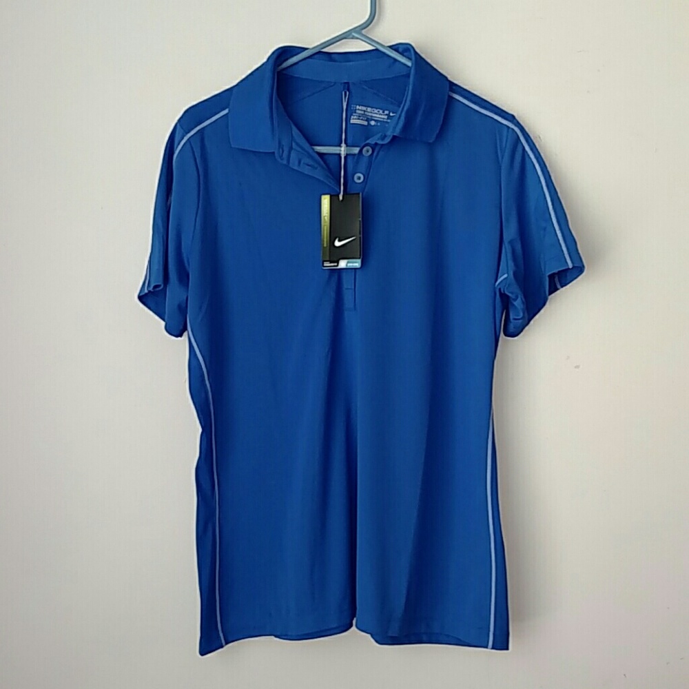 Blue Nike Dri-Fit Golf Ladies Top XL