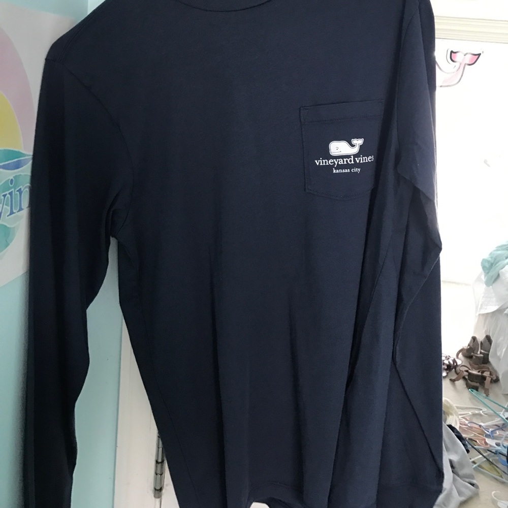 Navy Vineyard Vines Shirt