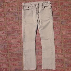 Men's Levi's 513 Slim Straight Jeans 31x30, Beige