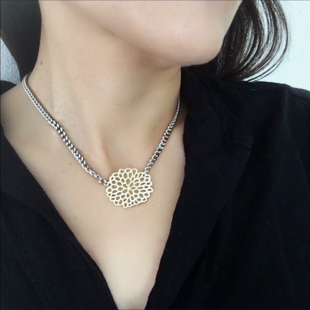 Handmade Gold & Silver Mixed Chain Necklace