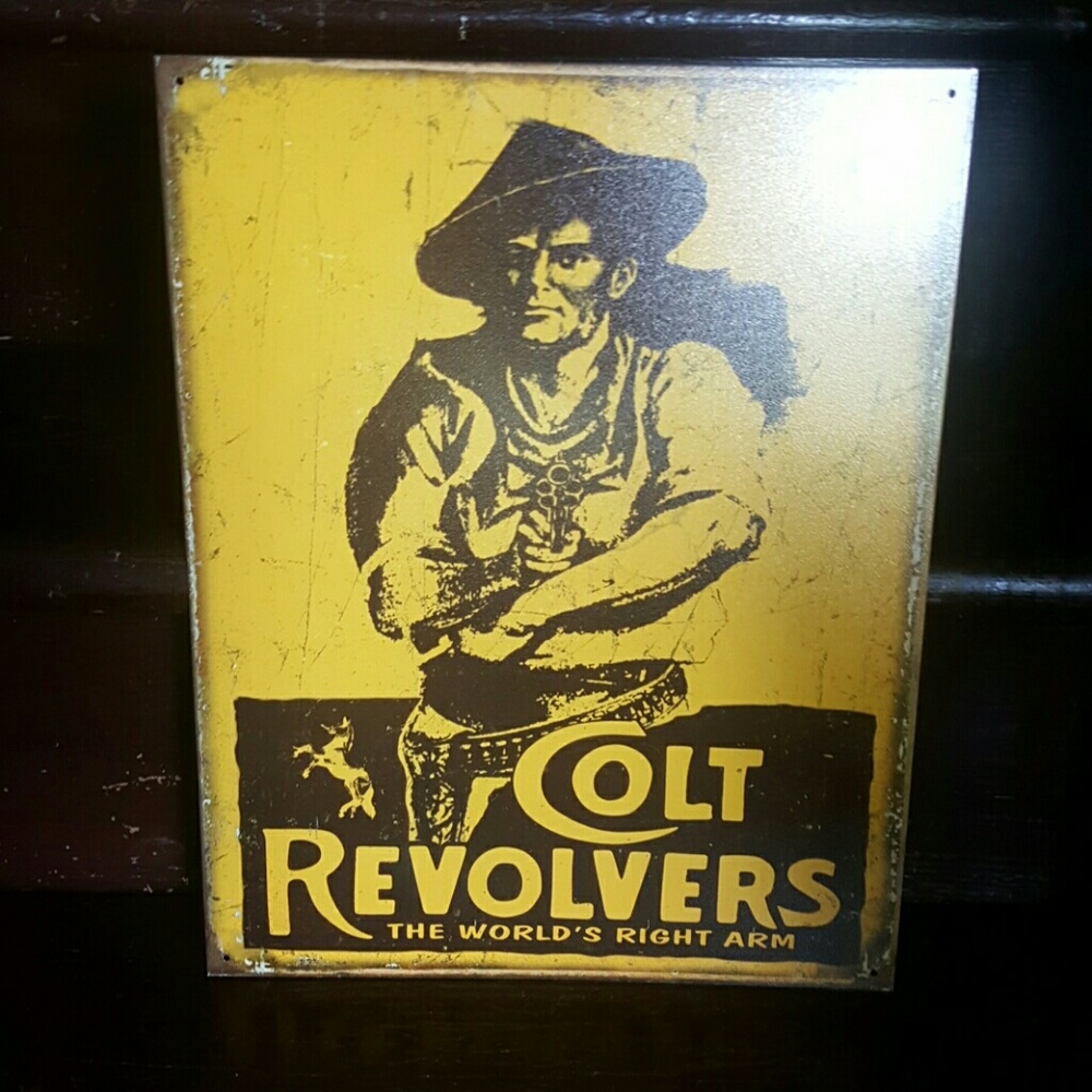Colt tin sign