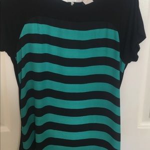 Sheer striped shirt
