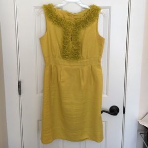 Yellow, linen Taylor dress