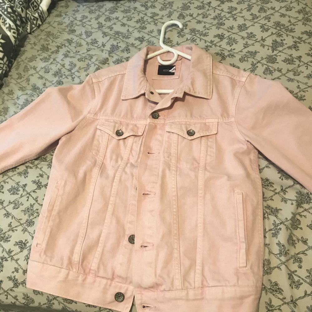 BDG pink jean jacket