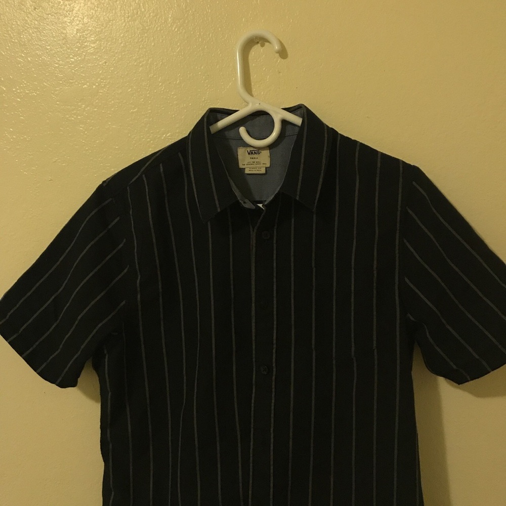 Vans striped button up shirt