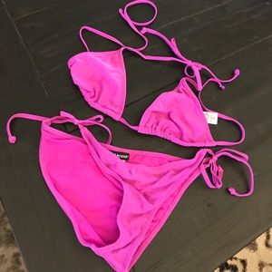Purple Joe boxer bikini