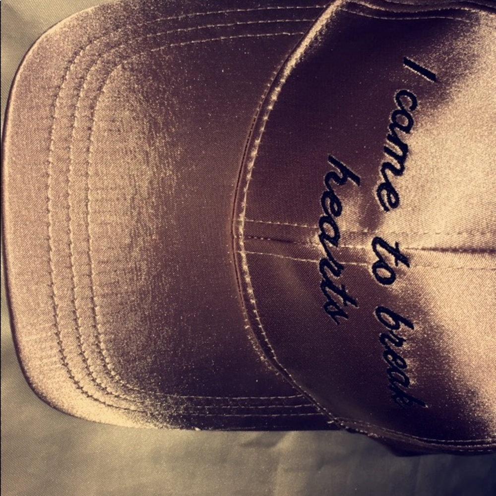 "I came to break hearts" satin dad cap, brand new