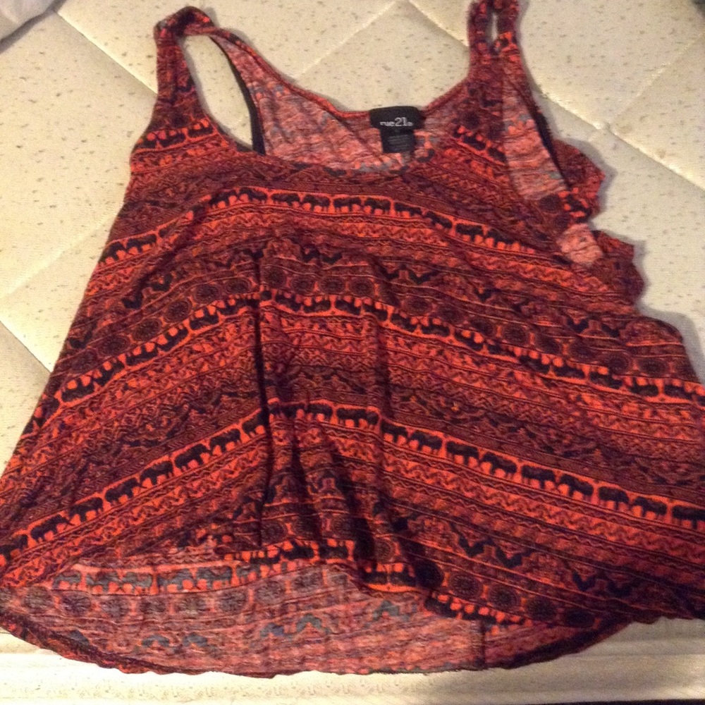 Elephant Arabic designs on tank top
