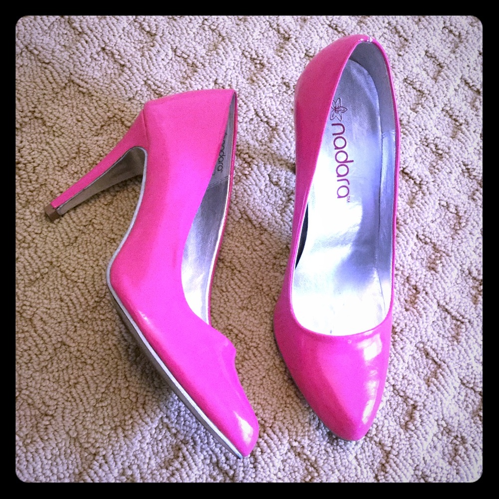 Pink Patent 3.5” heels