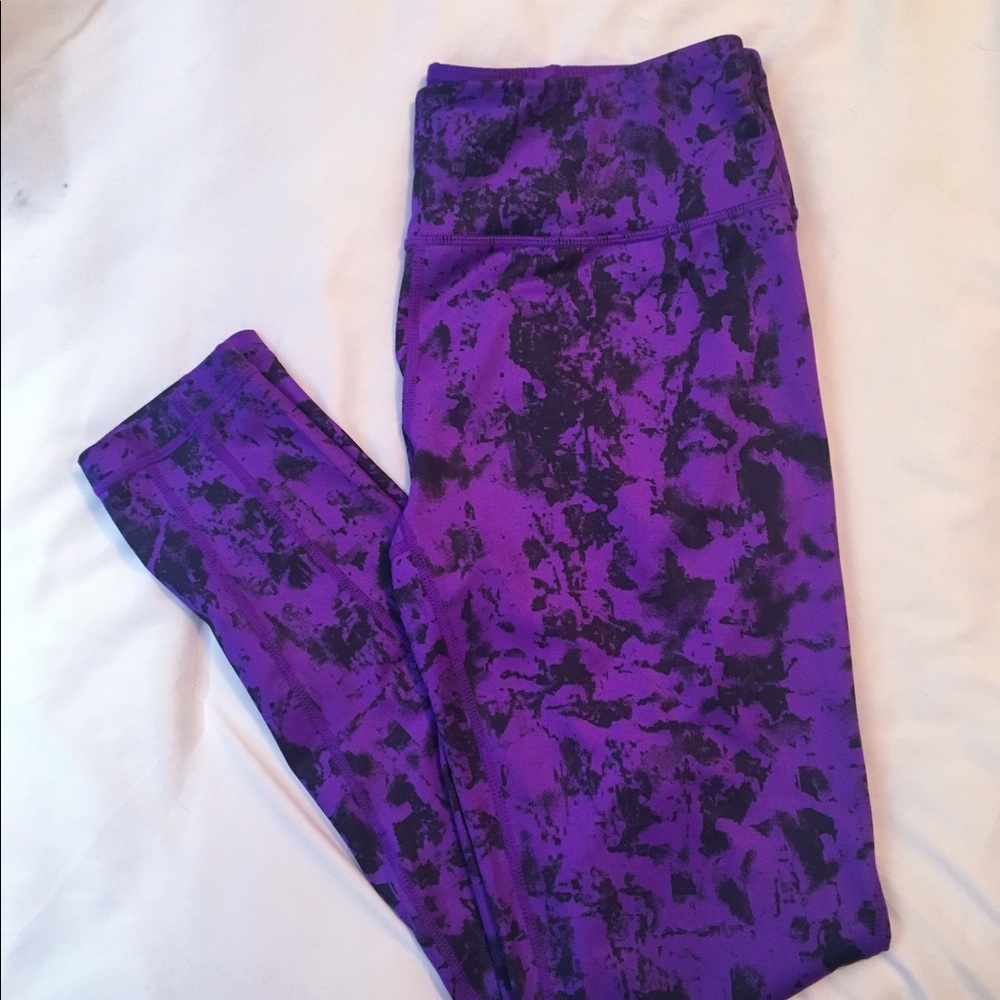 Zella Purple and Black Leggings Activewear
