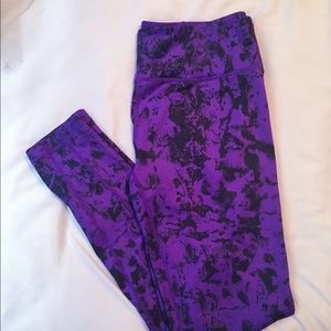 Zella Purple and Black Leggings Activewear