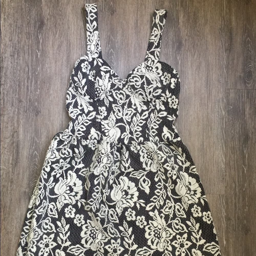 Lace-Mix TOPSHOP Mini Dress