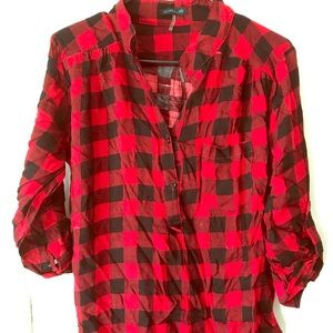 Red and black plaid shirt