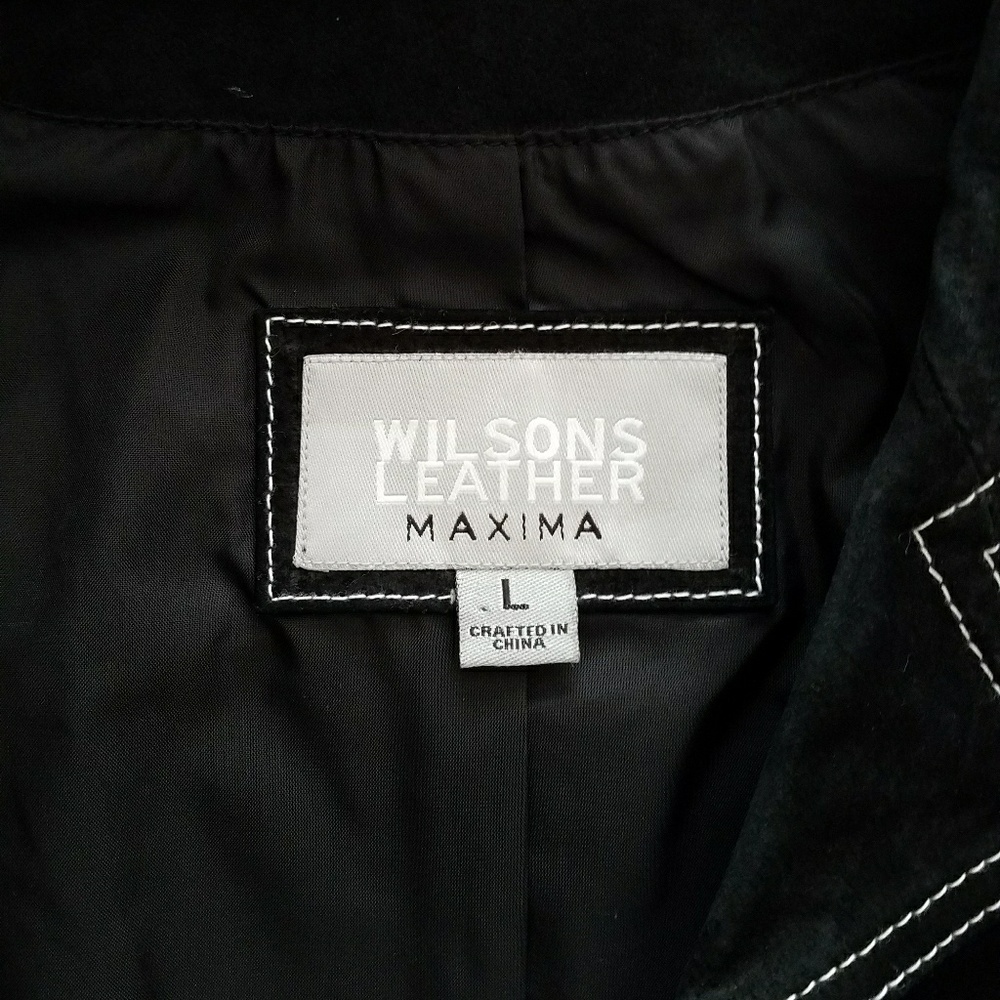 Wilson's Leather Black Suede Jacket - Picture 3 of 7