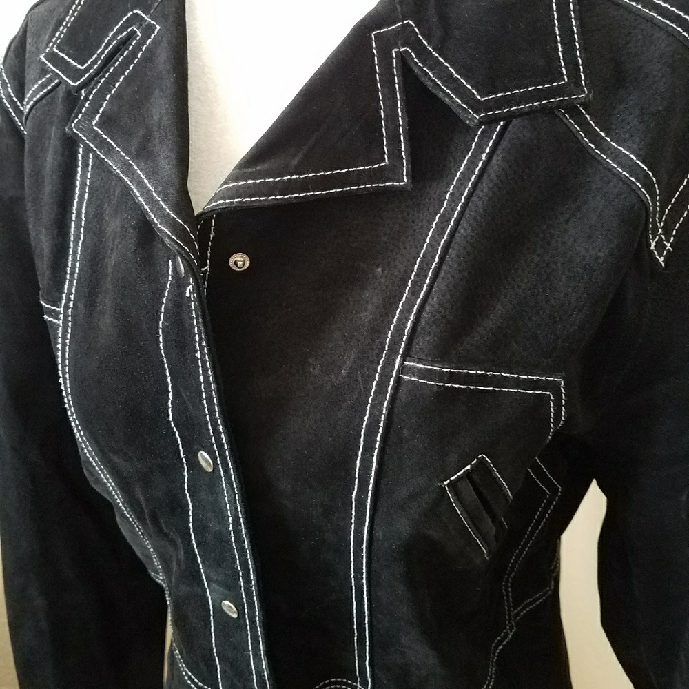 Wilson's Leather Black Suede Jacket - Picture 7 of 7