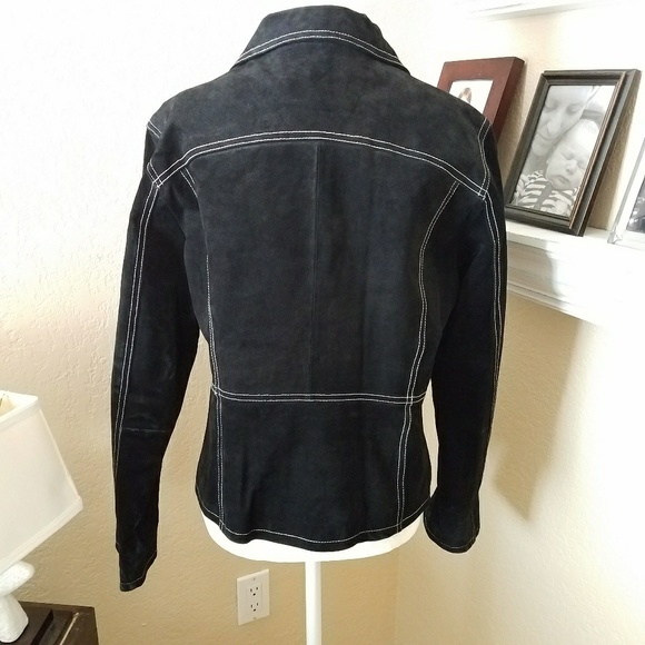 Wilson's Leather Black Suede Jacket - Picture 2 of 7
