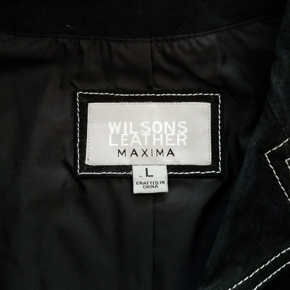 Wilson's Leather Black Suede Jacket - Picture 3 of 7