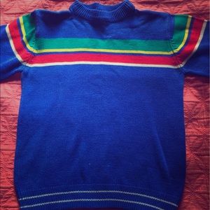 Bright Blue Ski Sweater