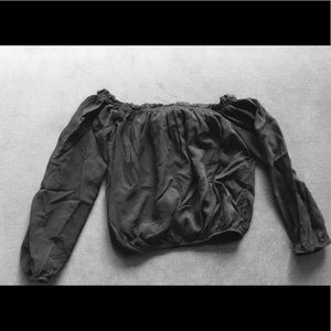 Black off the Shoulder Top