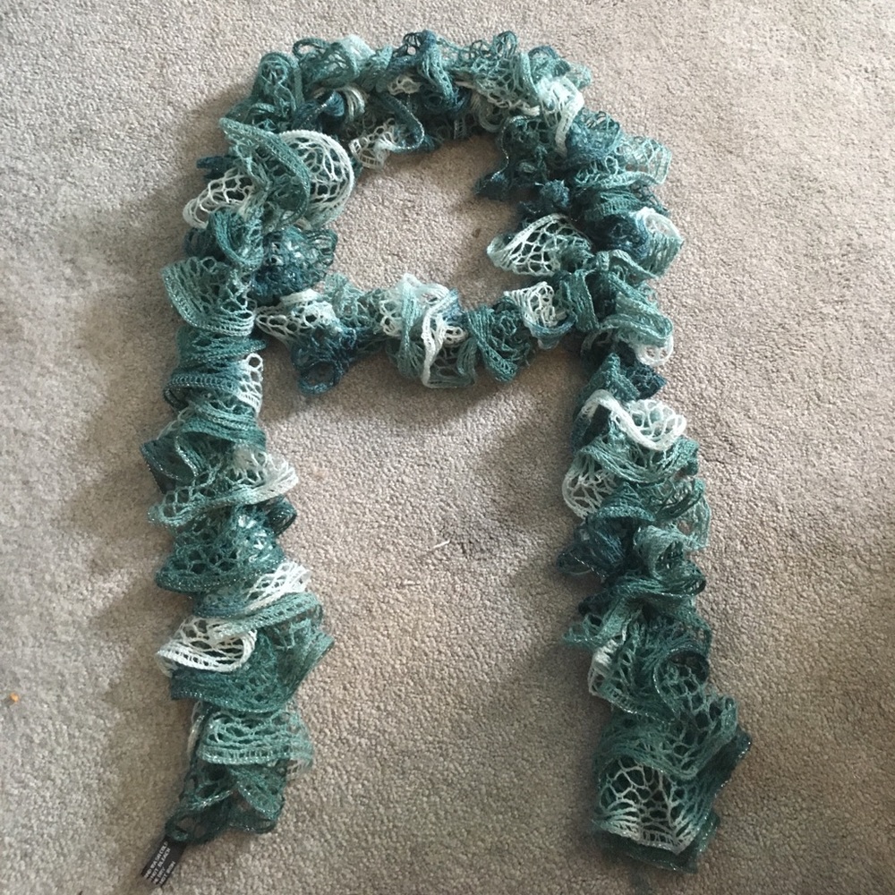 Teal/blue scarf