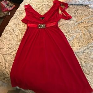 Red cocktail dress