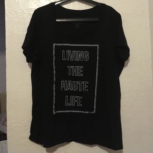 FINAL SALE! Torrid Living the Haute Life tee