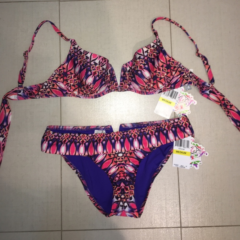 Becca patterned bikini set