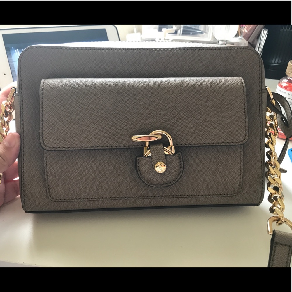 Michael Kors Emma medium leather messenger bag