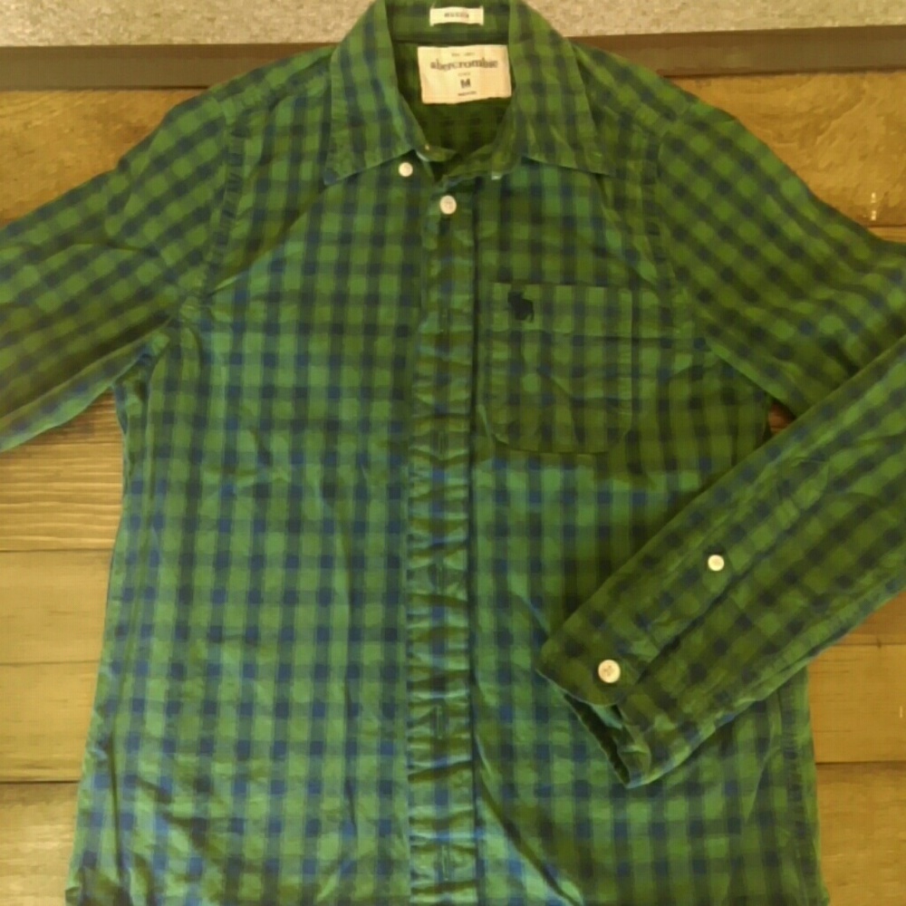 Abercrombie plaid button down