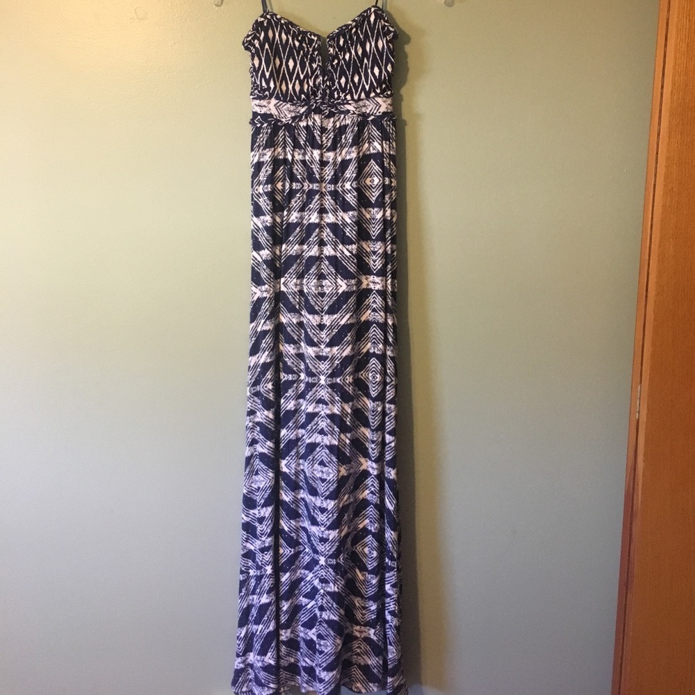 Tribal strapless Maxi