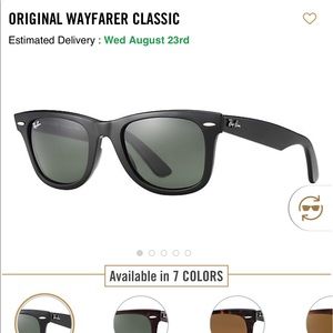 Raybans original wayfare sunglasses